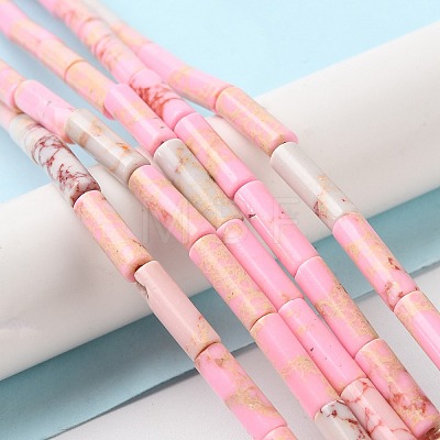 Synthetic Imperial Jasper Dyed Beads Strands X-G-D077-B01-06-1