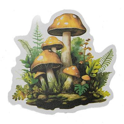 Mushroom with Bottle Waterproof PET Stickers DIY-G116-04B-1