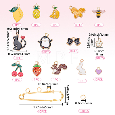 DIY Brooch Making Kits DIY-BM0002-38-1