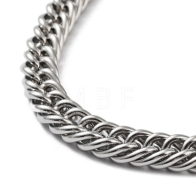 201 Stainless Steel Mesh Necklaces NJEW-Q335-08P-1