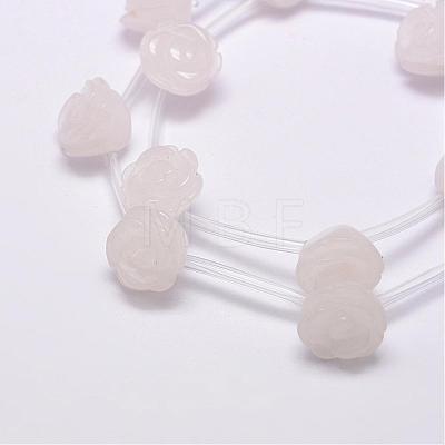 Natural White Jade Beads G-O156-D-18-1