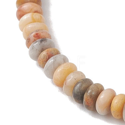 2Pcs Natural Crazy Agate Beads Stretch Bracelets BJEW-JB13415-04-1