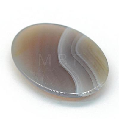 Oval Dyed Natural Striped Agate/Banded Agate Cabochons G-R349-30x40-12-1