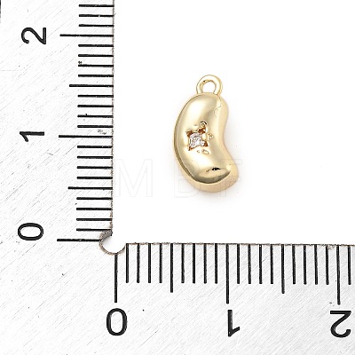 Brass Micro Pave Cubic Zirconia Pendants KK-D283-23G-1