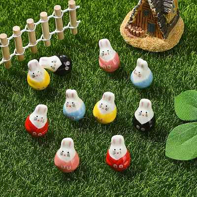 10Pcs 5 Colors Handmade Porcelain Beads PORC-CJ0001-48-1