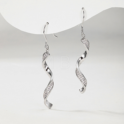 925 Sterling Silver Pave Moissanite Dangle Earrings for Women UU0527-1