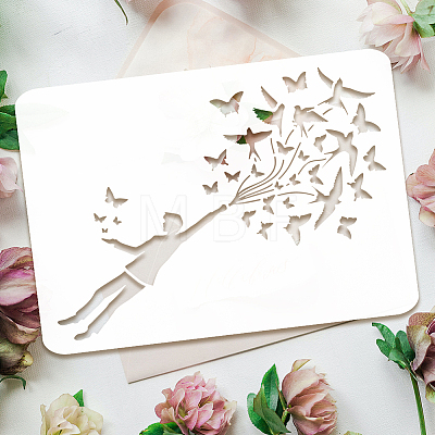 Plastic Drawing Painting Stencils Templates DIY-WH0396-564-1