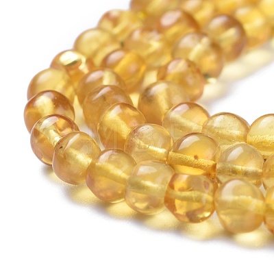 Natural Amber Beads Strands G-K308-C02-5mm-1