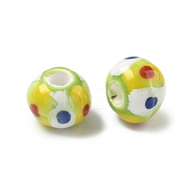 Handmade Porcelain European Beads PORC-C009-01D-1