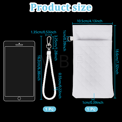 Imitation Leather Eyeglass Cases AJEW-WH0077-083B-1