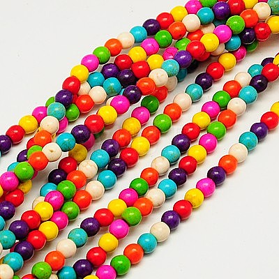 Synthetic Turquoise Beads Strands TURQ-G106-10mm-02-1