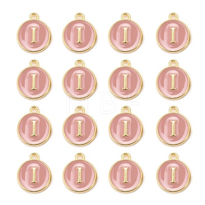 Golden Plated Alloy Enamel Charms ENAM-S118-07I-1