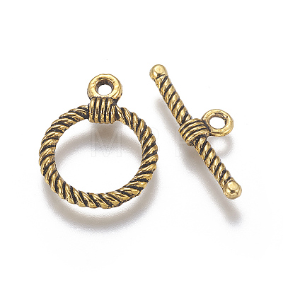 Alloy Toggle Clasps X1-PALLOY-F178-01AG-1