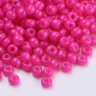Baking Paint Glass Seed Beads SEED-Q025-3mm-L14-1