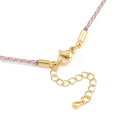 2MM Nylon Braided Cord Necklace Making MAK-A019-02G-18-1