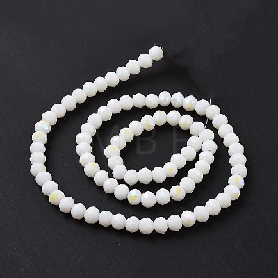 Electroplate Opaque Solid Color Glass Beads Strands EGLA-A044-P3mm-L01-1