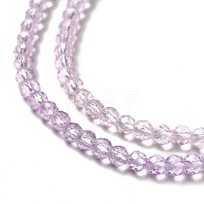 Transparent Gradient Color Glass Beads Strands X1-GLAA-H021-01B-26-1