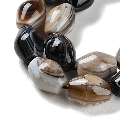 Natural Eye Agate Beads Strands G-NH0019-D02-03-1