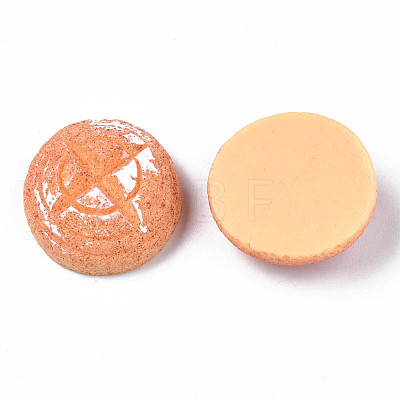 Opaque Epoxy Resin Cabochons X-CRES-S358-59-1
