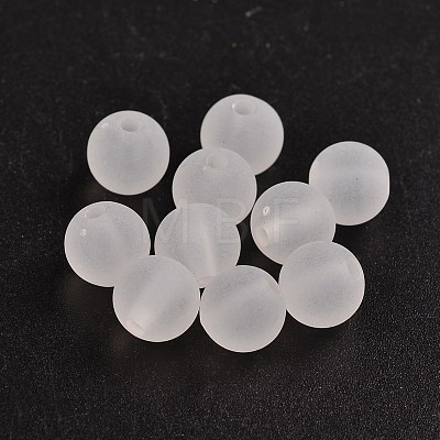 Transparent Acrylic Ball Beads FACR-R021-8mm-16-1