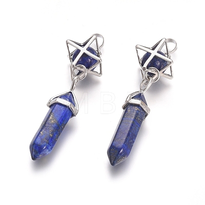 Natural Lapis Lazuli Pendants G-L512-M02-1