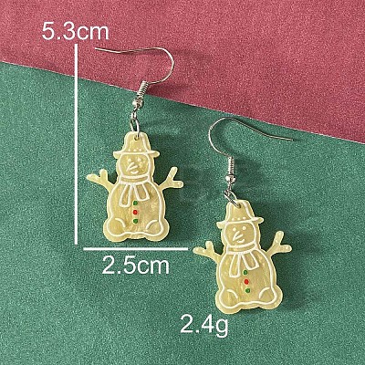 Christmas Acrylic Dangle Earrings FS-WG2A8CC-07-1