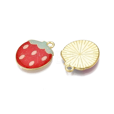 Light Gold Plated Alloy Enamel Pendants PALLOY-N176-26A-RS-1