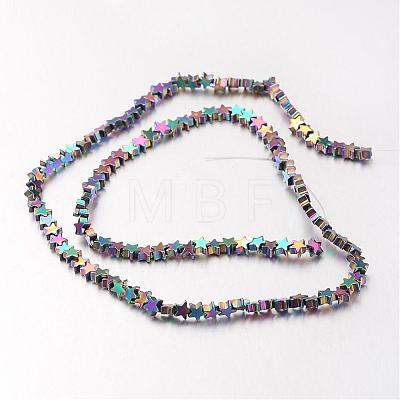 Electroplate Non-magnetic Synthetic Hematite Bead Strands G-F300-24A-02-1