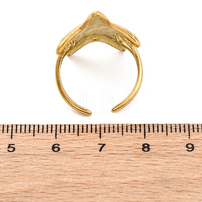 Marine Animal Theme 304 Stainless Stee Open Cuff Rings RJEW-Q005-01H-G-1