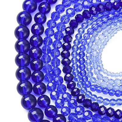 Electroplate Glass Beads Strands EGLA-FS0001-42D-1