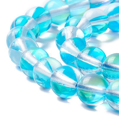 Synthetic Moonstone Beads Strands G-E573-02B-07-1