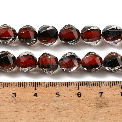 Two Tone Resin Beads Strands GLAA-T035-02F-1