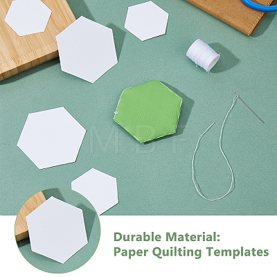 DICOSMETIC 200Pcs 2 Style Paper Quilting Templates DIY-DC0002-71-1