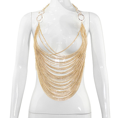 Alloy Multilayer Sexy Nightclub Body Chains WGE99A9-02-1