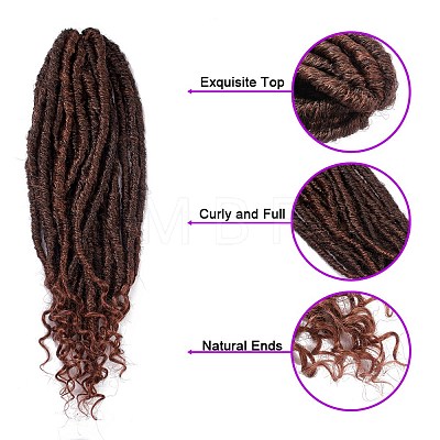 Curly Faux Locs Crochet Hair OHAR-G005-12D-1