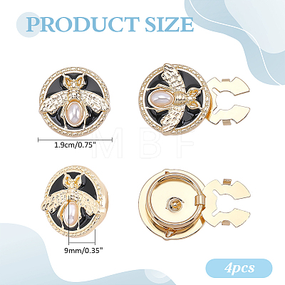 Alloy Enamel Cufflink BUTT-WH0024-072-1