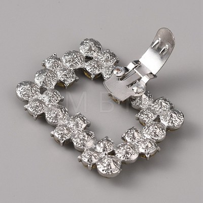 Alloy Crystal Rhinestone Shoe Decoration AJEW-WH0248-224C-P-1