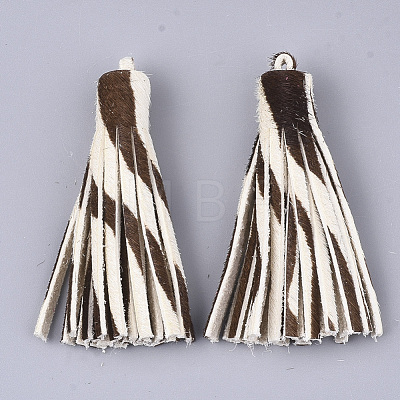 Eco-Friendly Cowhide Leather Tassel Big Pendants FIND-S301-36F-1