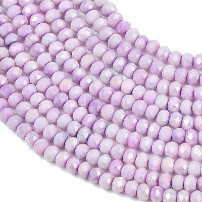 Electroplate Rondelle Glass Beads Strands GL-T021-2x2.5mm-17-21-1