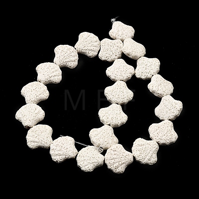 Dyed Natural Lava Rock Beads Strands G-A264-A04-01D-1