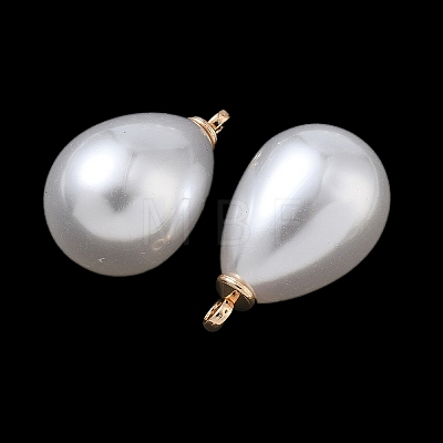 ABS Plastic Pearl Pendants X-FIND-Z105-03H-01G-1