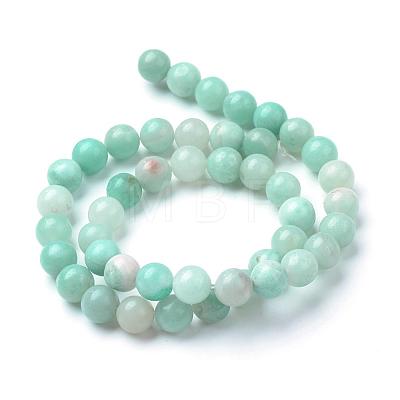 Natural Amazonite Beads Strands G-T055-6mm-17-1