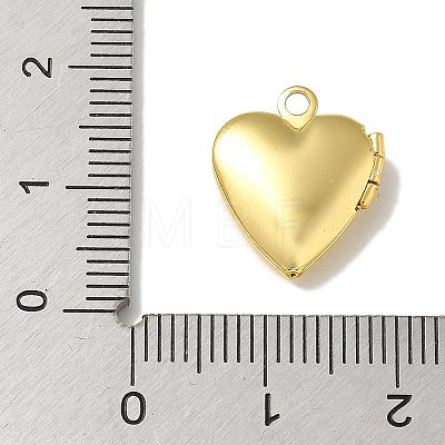 Brass Locket Pendants KK-Q019-03G-1