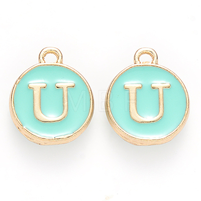 Golden Plated Alloy Enamel Charms LS-ENAM-S118-05U-1
