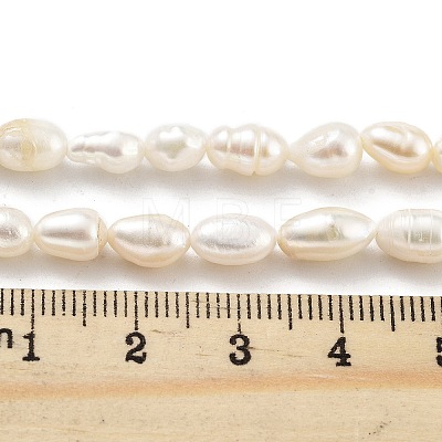 Natural Keshi Pearl Cultured Freshwater Pearl Beads Strands PEAR-P062-34-1
