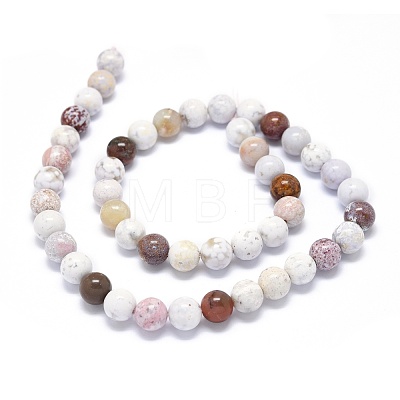 Natural Ocean Jasper Beads Strands G-O201A-15B-1