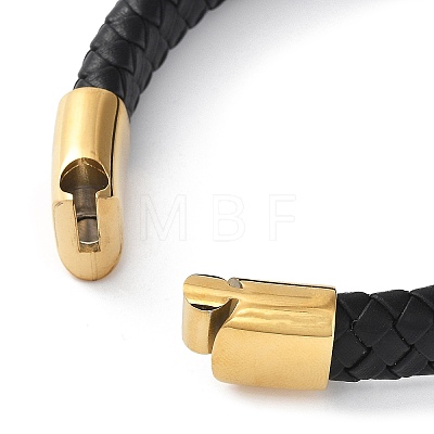 Braided Leather Cord Bracelets BJEW-I200-09G-1