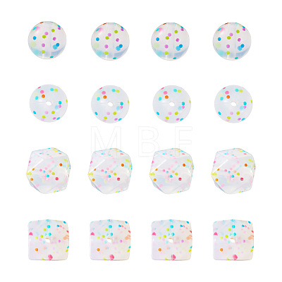 20Pcs 2 Styles Silicone Beads SIL-TA0001-23-1