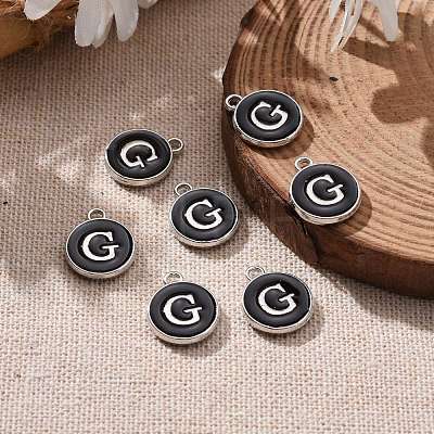 Platinum Plated Alloy Charms ENAM-S118-02G-P-1