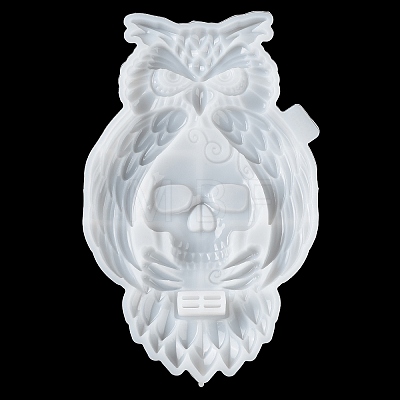 Halloween Owl Skull Candle Holder DIY Silicone Molds SIL-F007-05-1